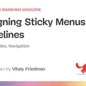Designing Sticky Menus: UX Guidelines