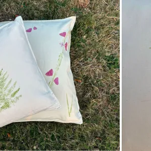 Tuto : Décorez vos coussins avec des impressions florales du jardin