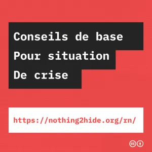 Conseils de base pour situation de crise (législative)