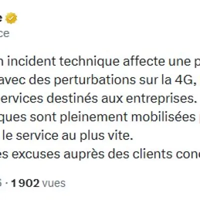 ☕️ Panne de grande ampleur sur le réseau mobile Orange