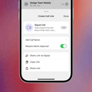 ☕️ Signal peut créer des liens pour rejoindre des appels en cours ou des réunions