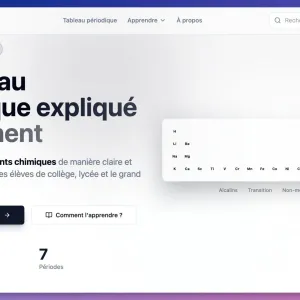 Tableau périodique : quand la chimie devient enfin lisible pour les élèves
