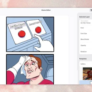 Memerist is a desktop meme generator for Linux