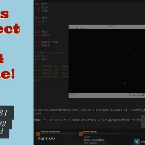 Lets Dissect a Commodore 64 Game! - Episode 31 -  Rotating Starfield - 02/07/2020