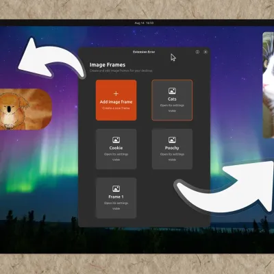 Add multiple picture widgets to your Ubuntu desktop