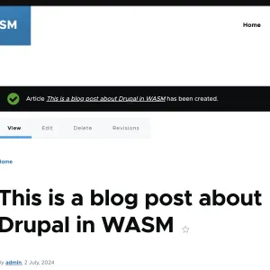 Running Drupal on the Edge with WebAssembly
