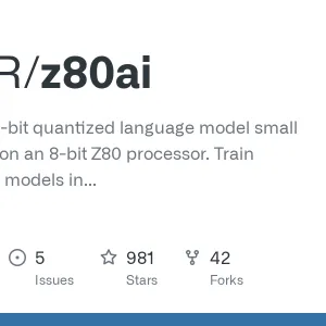GitHub - HarryR/z80ai: Z80-μLM, a 2-bit quantized language model