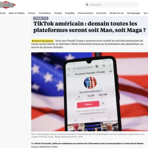Plateformes numériques et politique : ce sera soit MAGA, soit Mao.