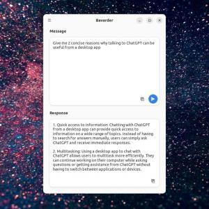 Bavarder is a ChatGPT App for Linux Desktops