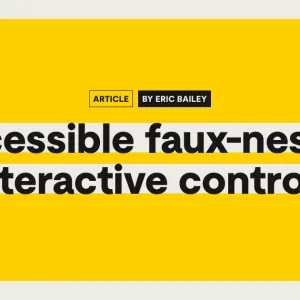 Accessible faux-nested interactive controls