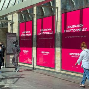 Le Printemps en grande liquidation avant sa fermeture définitive