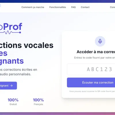 Audioprof. Corriger des copies à la voix et envoyer un feedback audio aux élèves
