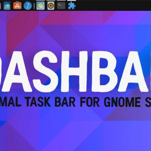 DashBar is a Compact All-in-One Taskbar GNOME Extension