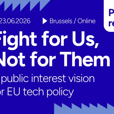 Civil society launches demands for a just and flourishing digital Europe at Summit with Zuboff, MEP Benifei, DuckDuckGo, after guerrilla projection stunt in Brussels