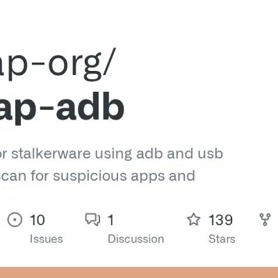 GitHub - spytrap-org/spytrap-adb: Test a phone for stalkerware using adb and usb debugging to scan for suspicious apps and configuration