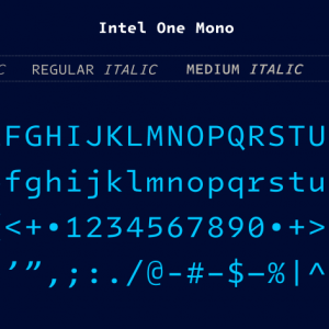 Intel’s New Open Source Font is Pretty Decent