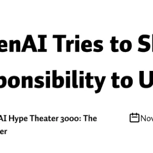 OpenAI Tries to Shift Responsibility to Users