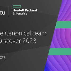Canonical at HPE Discover 2023