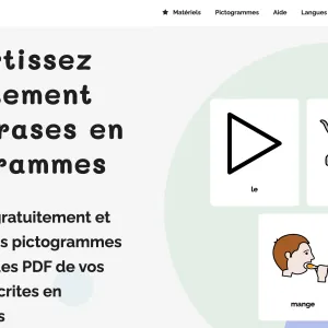 Pictofacile. Créer des pictogrammes à partir d’une phrase