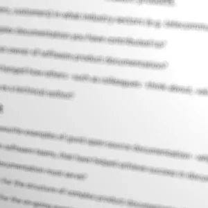Not just an annoying list of questions