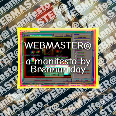WEBMASTER@ a manifesto for everyone
