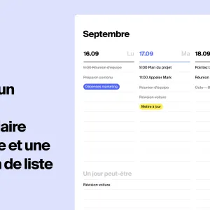 Agenda Tweek - Application de liste de tâches minimaliste et agenda hebdomadaire