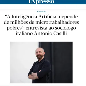 An Extensive Interview in the Portuguese Weekly Magazine Expresso (Jan. 7, 2024)