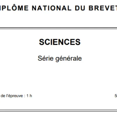 Découvrez les sujets de SVT et physique-chimie au DNB 2026