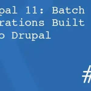 Drupal 11: Batch Operations Built Into Drupal