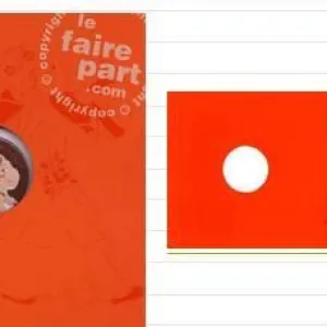 Un Faire part de naissance animé orange - Univers au féminin
