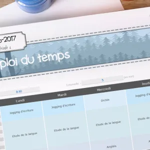 Un emploi du temps dynamique et modulable - La tanière de Kyban