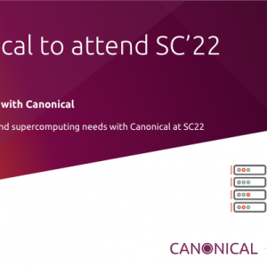 Canonical to attend Supercomputing 22