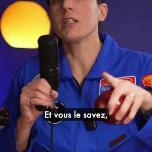 Cette pomme n'a pas le même goût dans l'espace 🍎