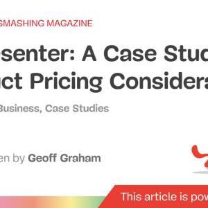 iA Presenter: A Case Study On Product Pricing Considerations