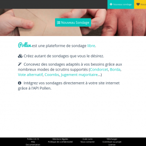 Pollen – un outil libre et gratuit pour créer vos sondages