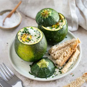 Œufs cocotte en courgette