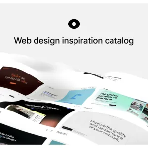 Curated web design inspiration catalog