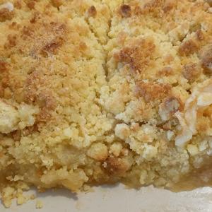 Crumble aux pommes, très crumble