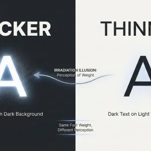 Using CSS to fix the irradiation illusion