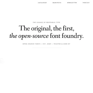 The League of Moveable Type