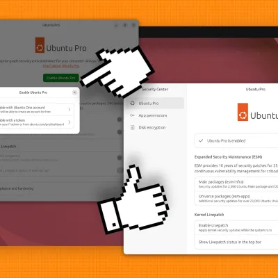 Enabling Ubuntu Pro in Security Center is super easy