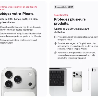 ☕️ Réparations : Apple lance son AppleCare One en France le 4 août