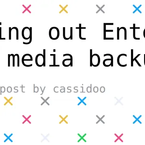 Trying out Ente for media backup