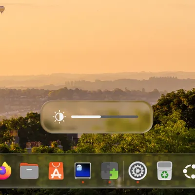 Liquid Glass GNOME Shell extension uses real refraction shaders