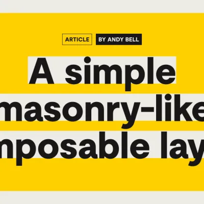A simple masonry-like composable layout