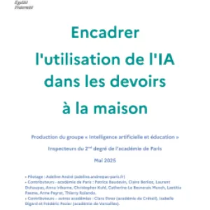 IA et devoirs à la maison (mai 25) - PDF Ac-Paris