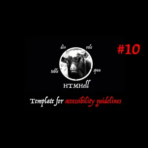 Template for accessibility guidelines - HTMHell