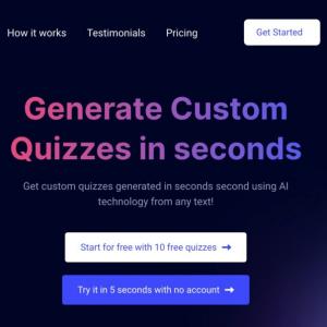 Quizbot. Créer des Quiz à l’aide d’intelligence artificielle