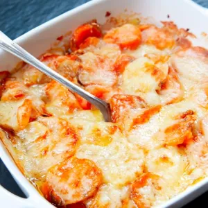 Gratin de patate douce et navet