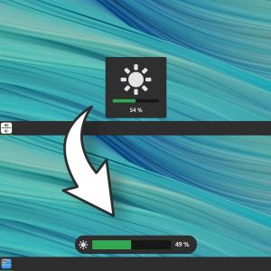Get Horizontal OSD for Brightness & Volume Changes on Linux Mint